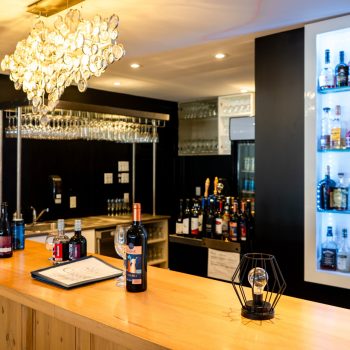 Bar dans la salle de réception